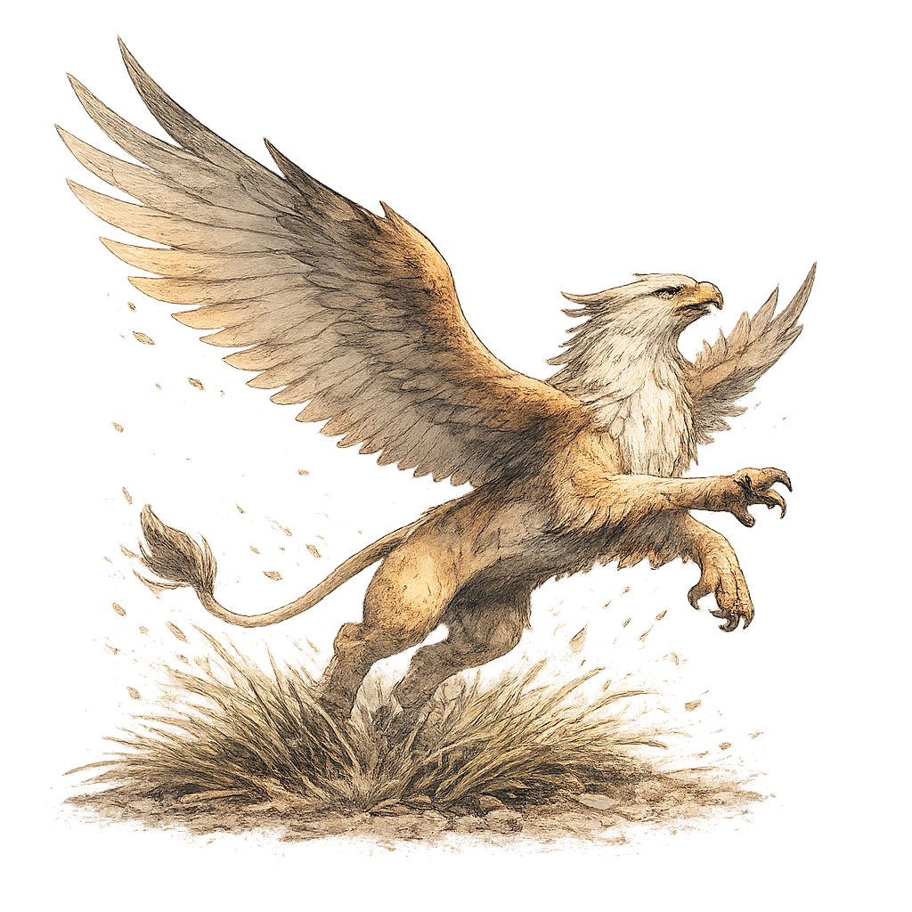 A griffin taking flight to represent launching a GriffinForms form